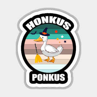 Funny Halloween Witches Duck Cute Honkus Ponkus Magnet