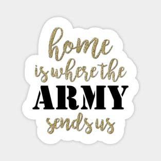 Home is Where the Army takes Us Magnet