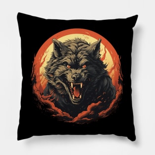 Full Moon Werewolf Pillow