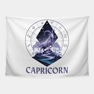 Capricorn Zodiac Sign Tapestry