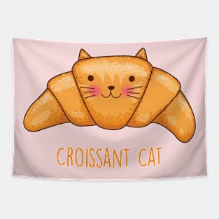 Croissant Cat Tapestry