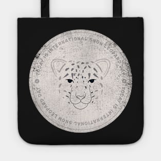 Today is International Snow Leopard Day Badge Tote