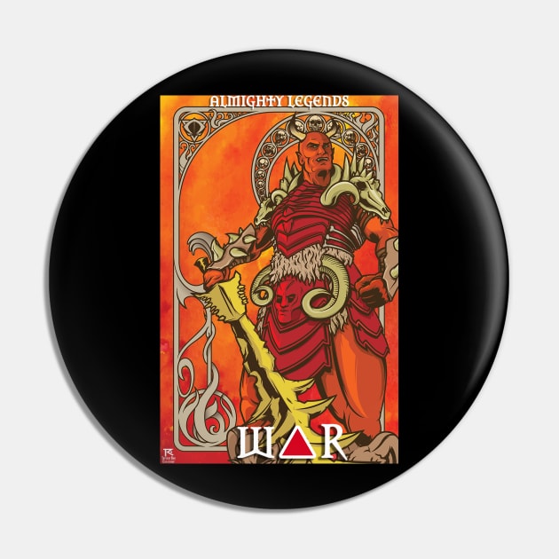 War - Almighty Legends Pin by Toytally Rad Creations