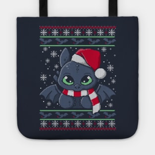 Dragon night fury ugly christmas sweater Tote