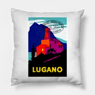 1934 Lugano Switzerland Pillow