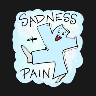 Sadness and Pain Happy Blue Boy T-Shirt