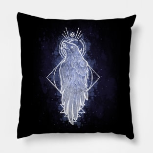 Galaxy Raven Pillow