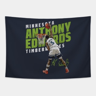 Anthony Edwards Minnesota Slant Tapestry