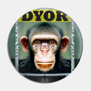 DYOR Protect the Apes Animal Rights Pin