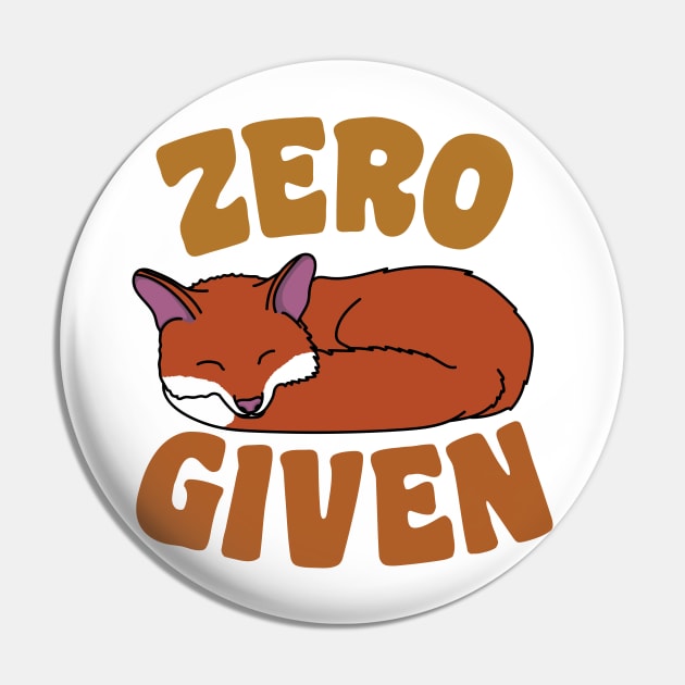 Zero Fox Given Pin by NickHamiltonArt