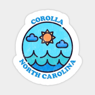 Corolla, NC Summertime Vacationing Ocean Skyline Magnet