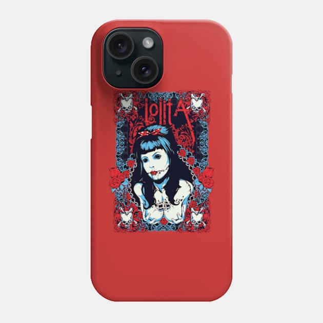 Lolita horror tattoo girl Phone Case by JB's Design Store