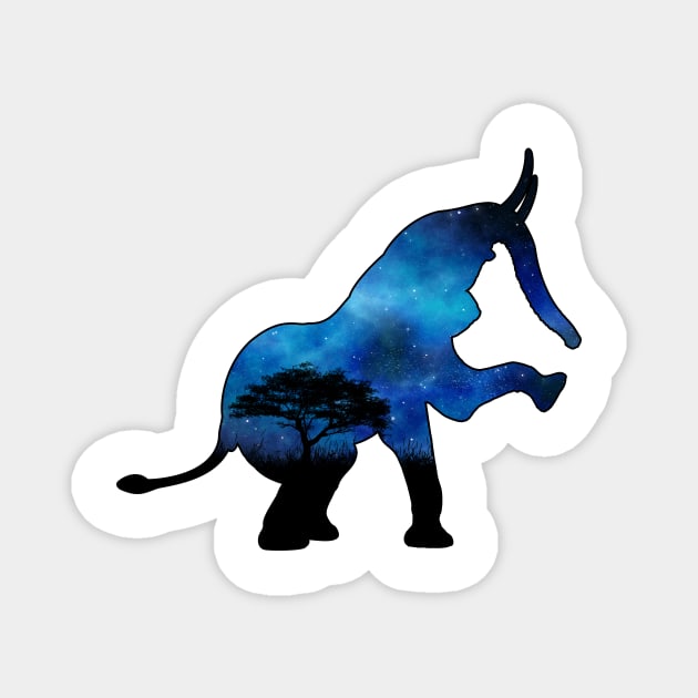 Sky Inside Elephant Magnet by Darksavage