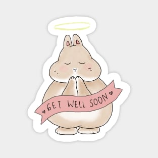 Fat Bunny Get well soon Bunniesmee Magnet