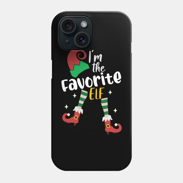 Funny I'm The Favorite Elf Matching Phone Case by alcoshirts