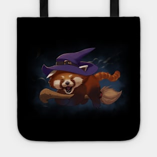 halloween red panda Tote