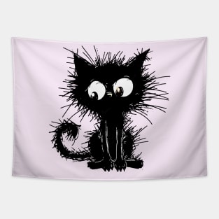 black cute kitten Tapestry