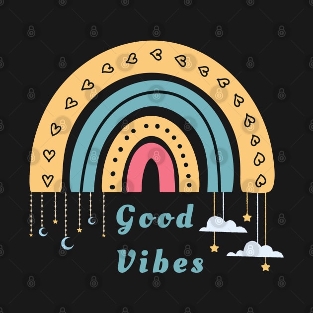 Good Vibes Rainbow Design by TINRO Kreations