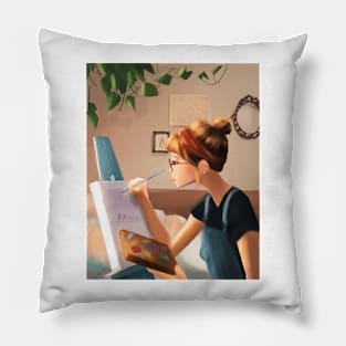 art girl, Pillow