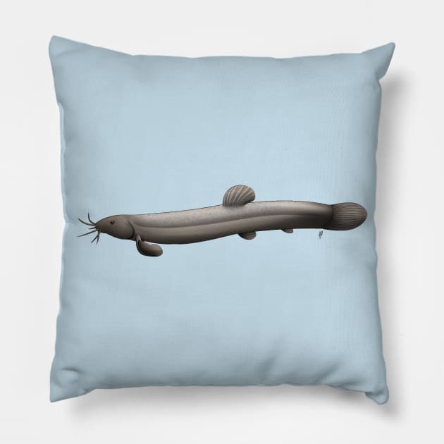 Dojo Loach Pillow by piefanart