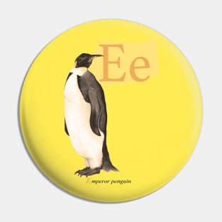 E is for Emperor Penguin Pin