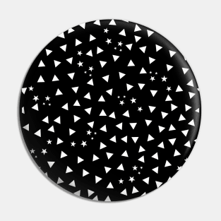 Triangle with Stars pattern Pin