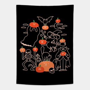 Pumpkin Party Tapestry