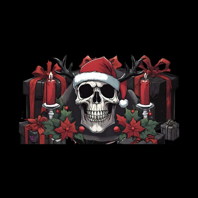 Goth Christmas Skull by Viper Unconvetional Concept