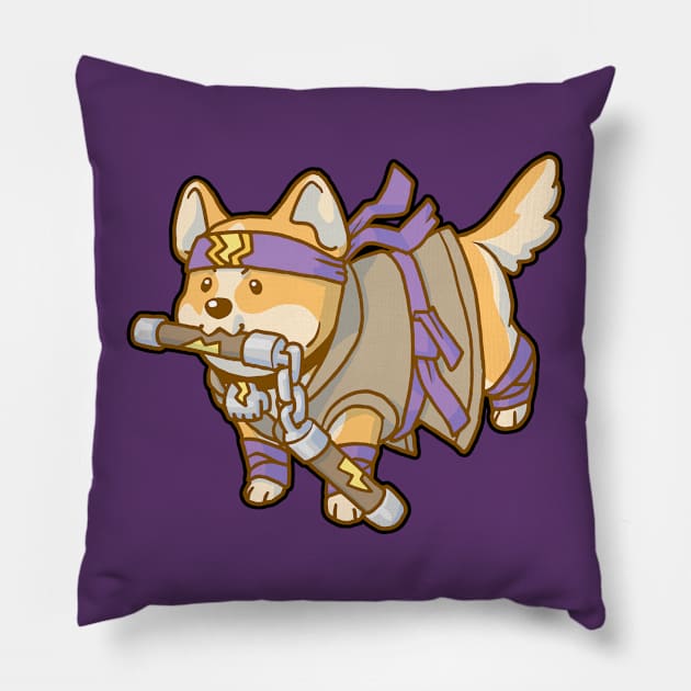 Monk Puppy Pillow by NathanBenich