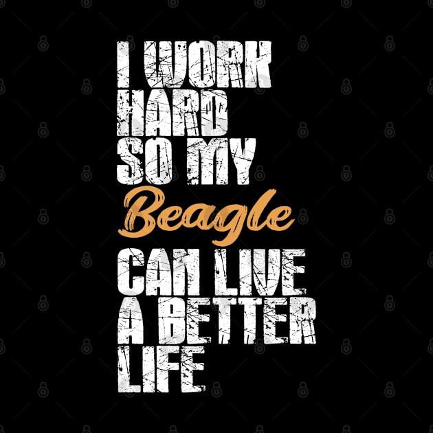 Beagle dog lover. Perfect present for mother dad friend him or her by SerenityByAlex