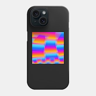 Psychedelic Rainbow Heat Waves Phone Case