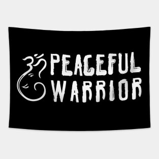 Peaceful Warrior, Vegan Gifts 2023, 2024, Yoga Gifts 2023, 2024, Vegan Christmas Gifts Tapestry