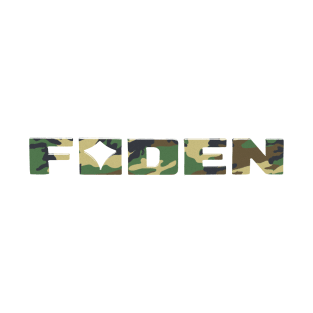 Foden classic 1970s commercial vehicle logo badge camo T-Shirt