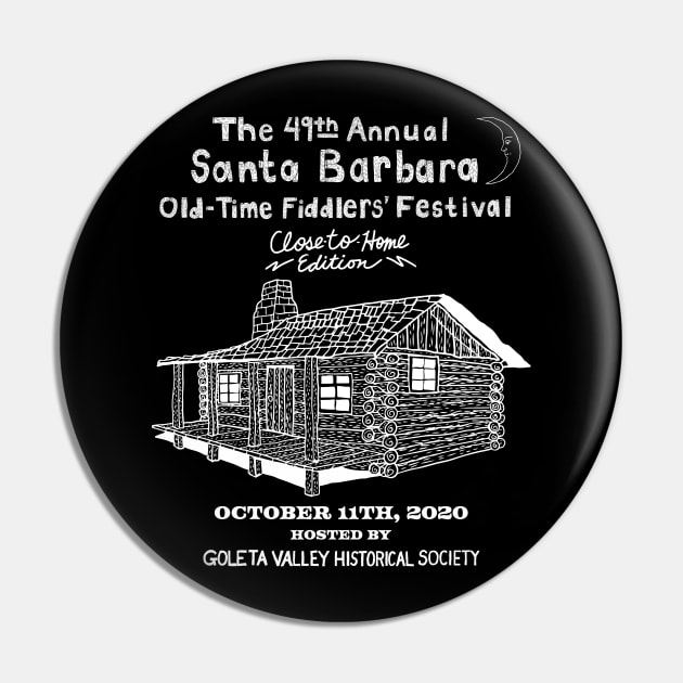 49th Annual Santa Barbara Old-Time Fiddlers' Festival Pin by Tiki Parlour Recordings