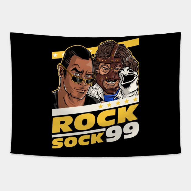 Rock N Sock 99 Tapestry by MitchLudwig