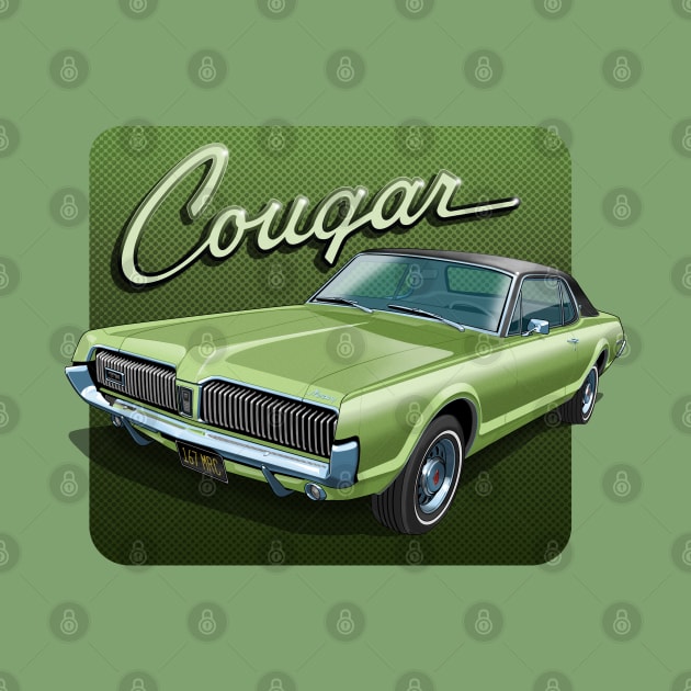 1967 Mercury Cougar in lime frost by candcretro