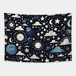 Celestial Night: A Dreamy Night Sky Tapestry