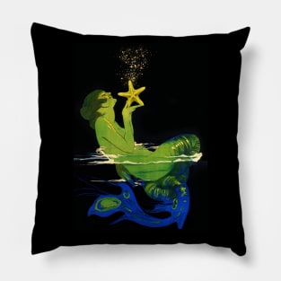 Mermaid And Starfish Pillow