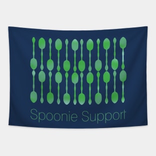 Spoonie Support! (Green) Tapestry