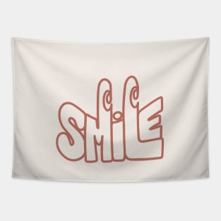 Orange Smile Tapestry