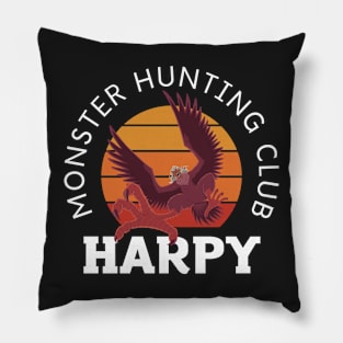 Harpy - Monster Hunting Club - Fantasy - Funny Pillow