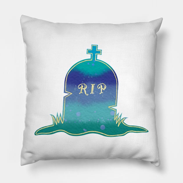 Simple RIP Grave Pillow by tasimaDESIGN