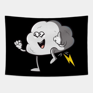 Farting lightning cloud Tapestry