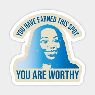 Ketanji Brown Jackson - You are worthy (in blue) Magnet