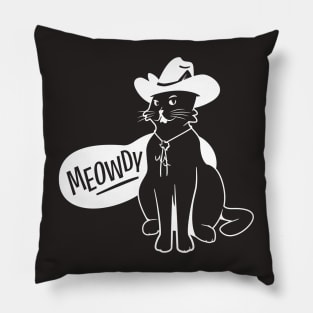 Meowdy Pawdner Pillow