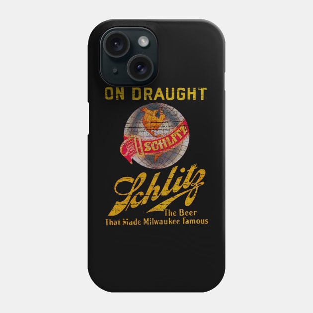 Schlitz Beer Milwaukee on Draught Phone Case by Jazz In The Gardens