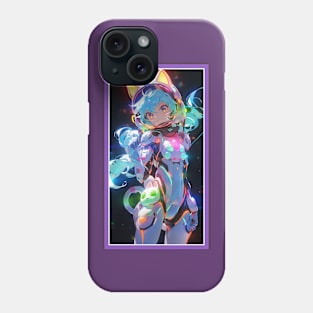 Anime Cute Cat Girl | Sci-Fi Manga Girl Anime Art Phone Case