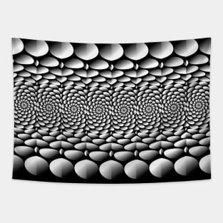 Abstract monochrome pattern Tapestry