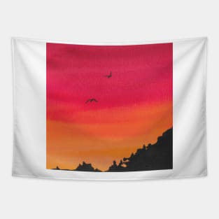 Desert sunset Tapestry