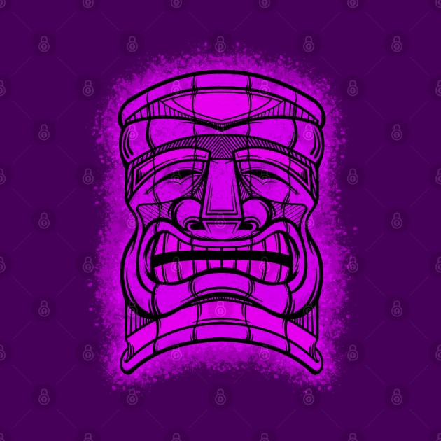 Tiki Head 3 by JCoulterArtist